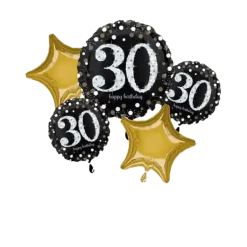 Bouquet de 5 ballons Birthday 30 ans