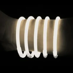 Bracelet Fluo Blanc - Lot de 100