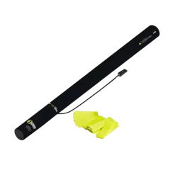 Canon à confettis électrique 80cm - Jaune Fluo