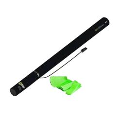 Canon à confettis électrique 80cm - Vert Fluo