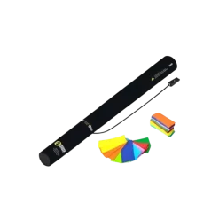 Canon à confettis électrique 40cm - Multicolore