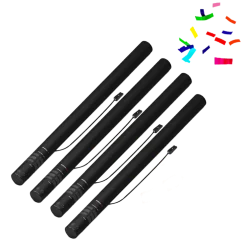 Canon à confettis électrique multi 80 cm 100% Biodégradable