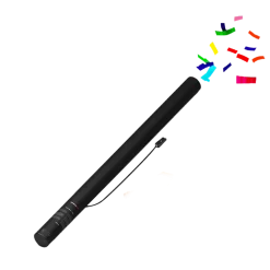 Canon à confettis électrique multi 80 cm 100% Biodégradable