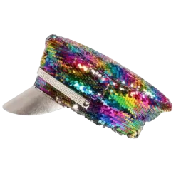 Casquette arc-en-ciel Argentée Réversible