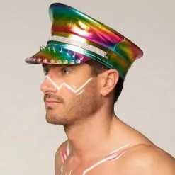 Casquette Arc-en-ciel avec Clous
