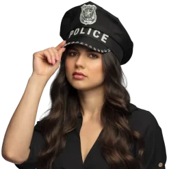 Casquette Special Police Noire – Casquette Policier Déguisement