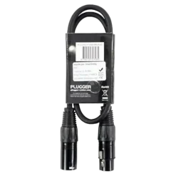 Câble DMX XLR Femelle 3b - XLR Mâle 3b 60cm Easy - Plugger