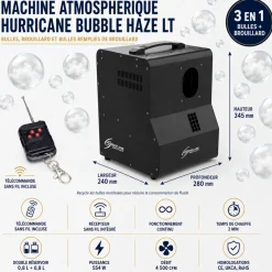 CHAUVET DJ - Machine Atmosphérique Hurricane Bubble Haze LT
