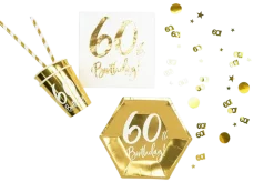 Confettis de Table Chiffre 60 Or 15 g – Décoration Anniversaire 60 Ans