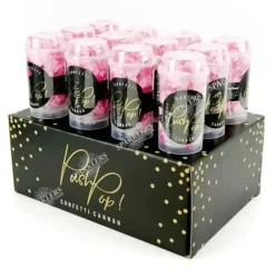 Confettis push pop rose