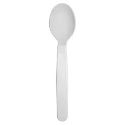 Cuillère incassable PP Blanc - Lot de 6