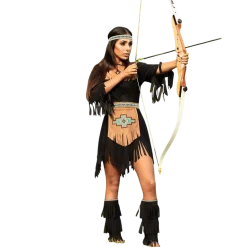 Déguisement Indienne Marron Femme 40/42 – Costume Western et Far West
