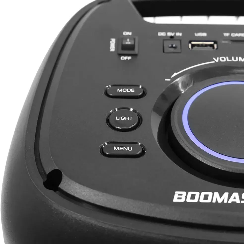 Enceinte portable sur batterie 'BOOMaster 300' – 250W avec Bluetooth, LED