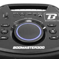 Enceinte portable sur batterie 'BOOMaster 300' – 250W avec Bluetooth, LED