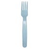 Fourchette incassable PP Bleu Pastel - Lot de 6