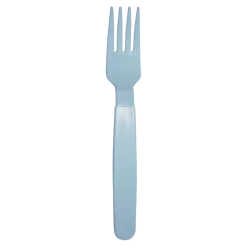 Fourchette incassable PP Bleu Pastel - Lot de 6