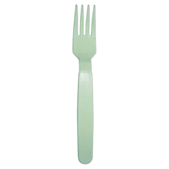 Fourchette incassable PP Vert Pastel - Lot de 6
