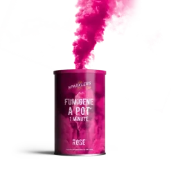 Fumigène en pot 1 minute Rose (à poser au sol)