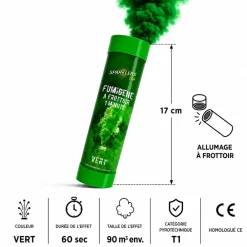 Fumigène à main 1 minute vert