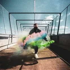 Fumigène à mains 45 secondes vert