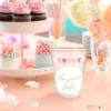 Gobelet en papier "Mon petit Bébé" Rose - lot de 6