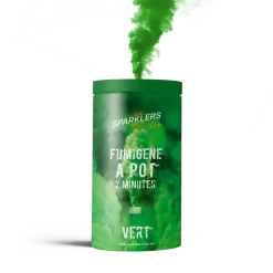 Gros pot fumigène 2 minutes vert