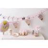 Guirlande de fanions aluminium 'Hello Girl!'