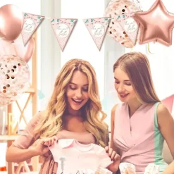 Guirlande Fanions Rose "Mon petit bébé"