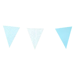 Guirlande "SWEET" bleu 12 fanions