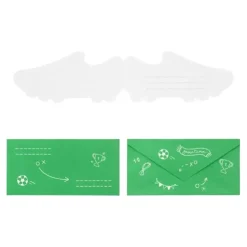 6 INVITATIONS + ENVELOPPES CRAMPON FOOTBALL