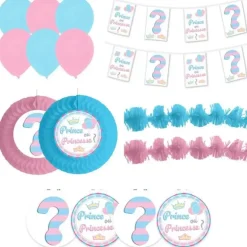 Kit décoration "Prince ou Princesse" - 15 pièces