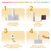 Kit de tir 2 stations + 1 télécommande pour jets de scène