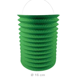 12 Lampions en Papier Vert 16 cm – Décoration Suspendue de Fête