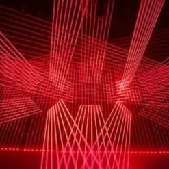LASER BARRE Rouge motorisée 8x500 + LED RGBW