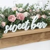 Lettres "Sweet Bar" Blanc