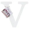 Lettre V en Bois Blanc