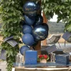 Livre d’Or Joyeux Anniversaire Métallisé Or/Bleu