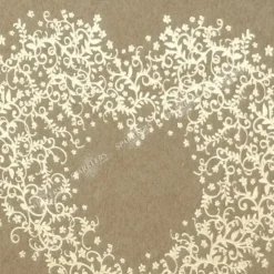 Livre d'or Mariage kraft avec ornement or 22 pages
