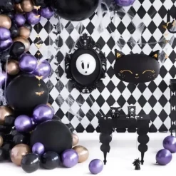 Lot de 100 Ballons de Baudruche Biodégradable Noirs