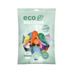 Lot de 100 Ballons de Baudruche Biodégradable Multicolore