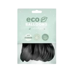 Lot de 10 Ballons de Baudruche Biodégradable Noirs