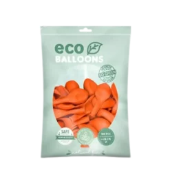 Lot de 100 Ballons de Baudruche Biodégradable Orange