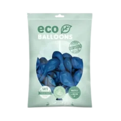 Lot de 10 Ballons de Baudruche Biodégradables Bleus