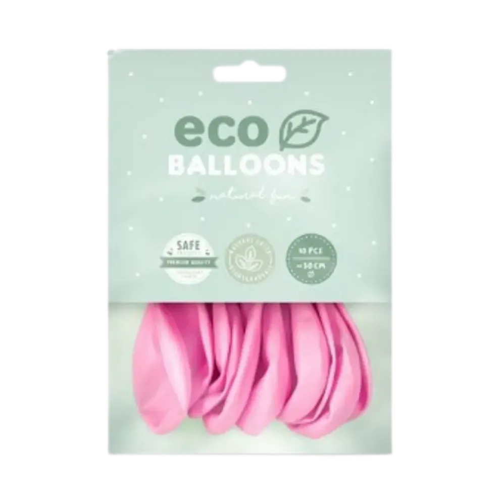 Lot de 10 Ballons de Baudruche biodégradable Rose Clair