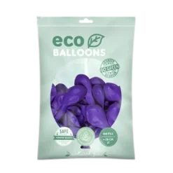 Lot de 100 Ballons de Baudruche Biodégradable Violets