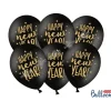 Lot de 50 Ballons Noir Happy New Year