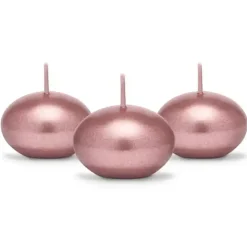 Lot de 50 Bougies flottantes - Or Rose - 4cm