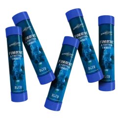 Lot de 5 Fumigènes à Frottoir Bleu 1 min