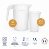 Lot de 10 Gobelets Ecocup + 1 Pichet 1L