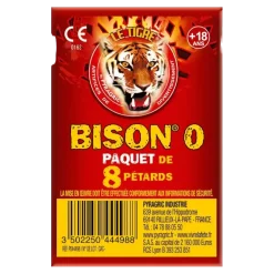 Lot de 10 paquets de pétards BISON® 0 (8 unités/paquet)